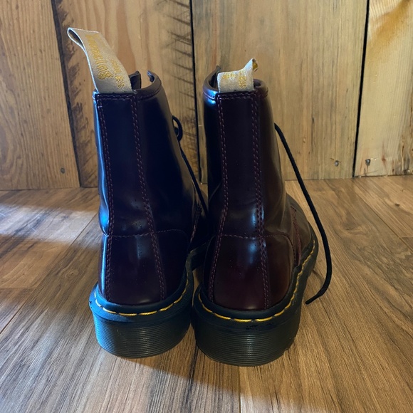 Dr Martens 1460 Vegan Leather Boot (Cherry Red) - Picture 5 of 6